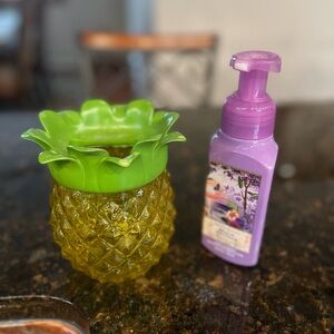 Bath & Body Works Pineapple soap dispenser holder.
